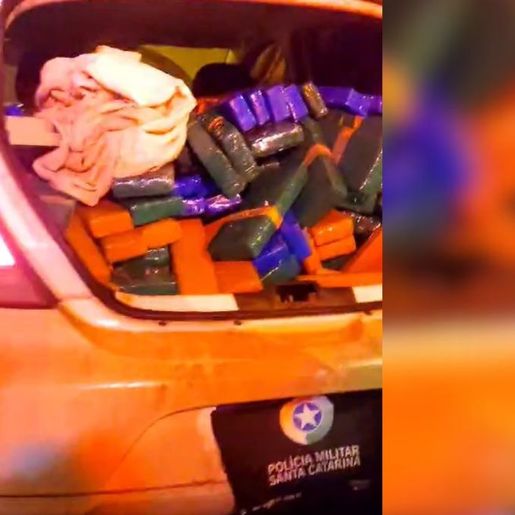 Polícia apreende quase 200 kg de maconha em veículo em Bom Jesus