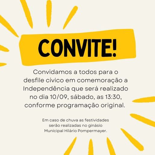 Duas prefeituras promovem desfile cívico neste sábado