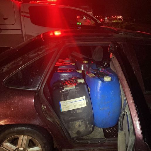 Polícia Militar prende contrabando de óleo diesel em Dionísio Cerqueira