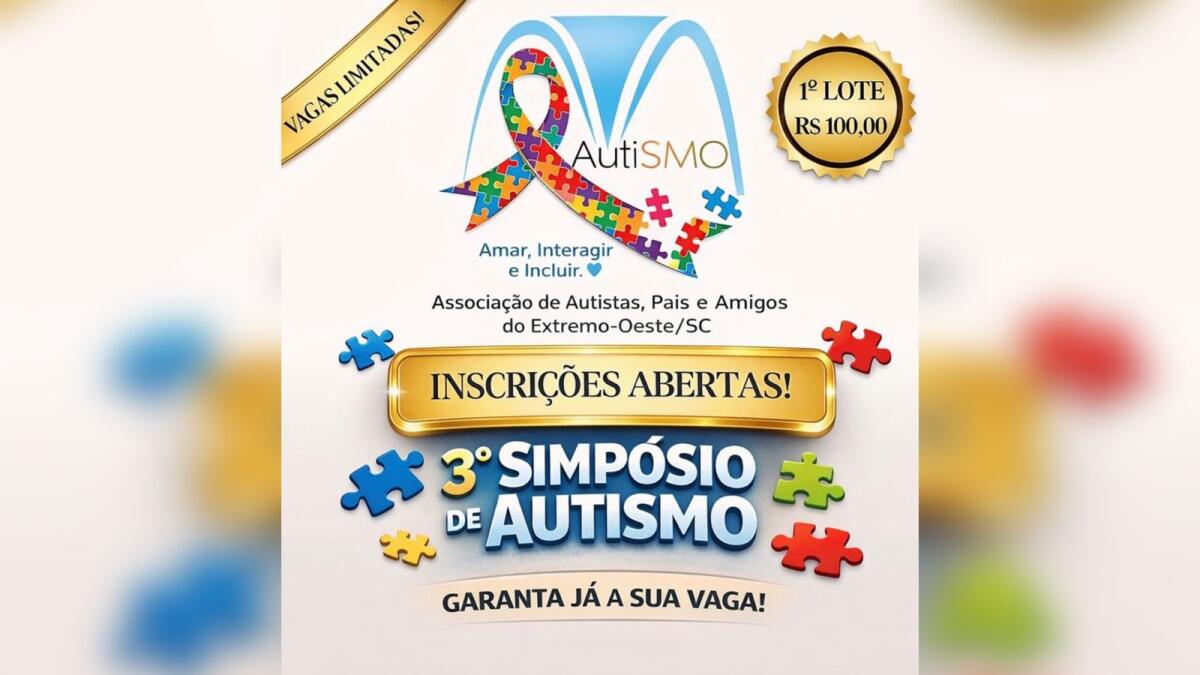 Terceiro Simpósio de Autismo já tem mais de 500 inscritos e deve reunir cerca de 600 pessoas em SMO