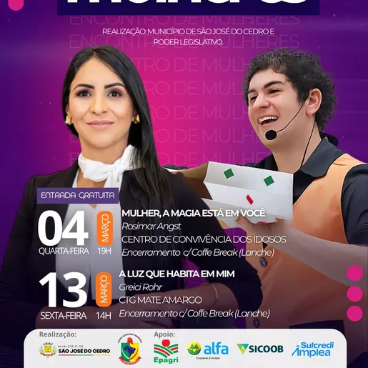 São José do Cedro promove encontro especial em homenagem às mulheres