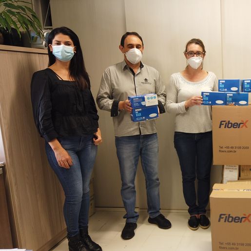 Fundação Hospitalar São Lourenço recebe doação de três mil máscaras