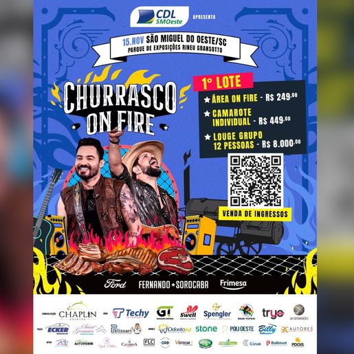 CDL começa venda de ingressos para Churrasco On Fire