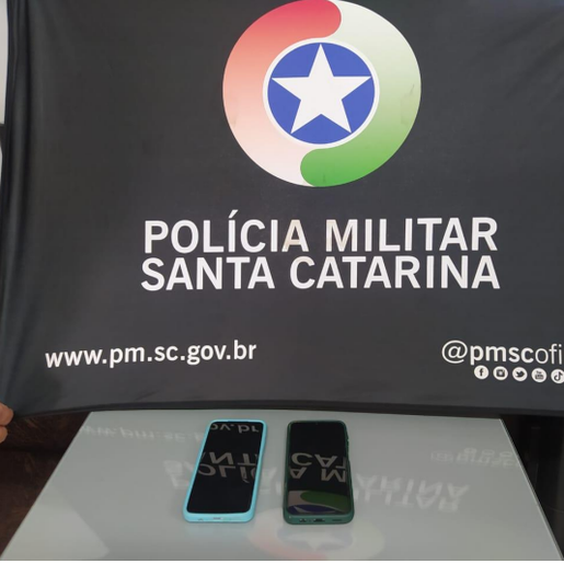 PM recupera celulares furtados em São Lourenço do Oeste