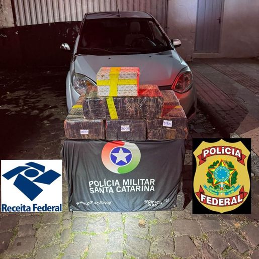 Operação policial apreende 322 quilos de maconha na SC 161