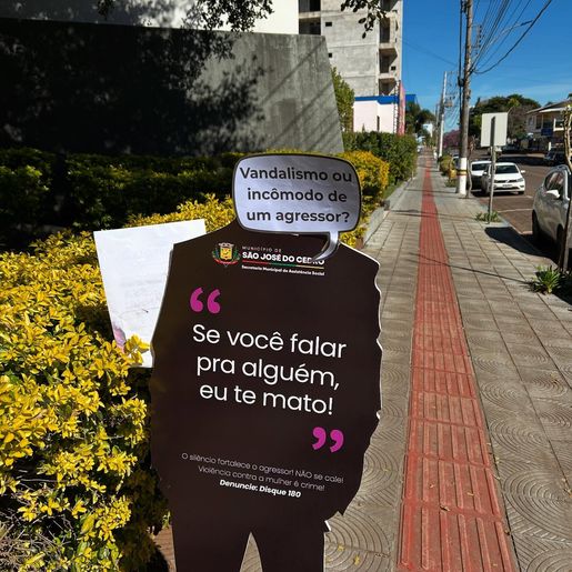 Vandalismo em silhueta do agosto lilás em São José do Cedro: um sinal de resistência à mudança?