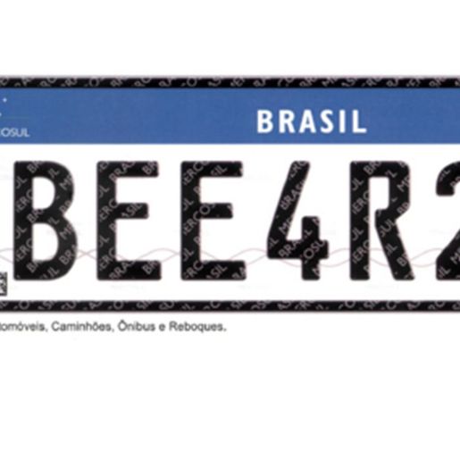 Projeto de lei prevê que placas de veículos voltem ao modelo antigo