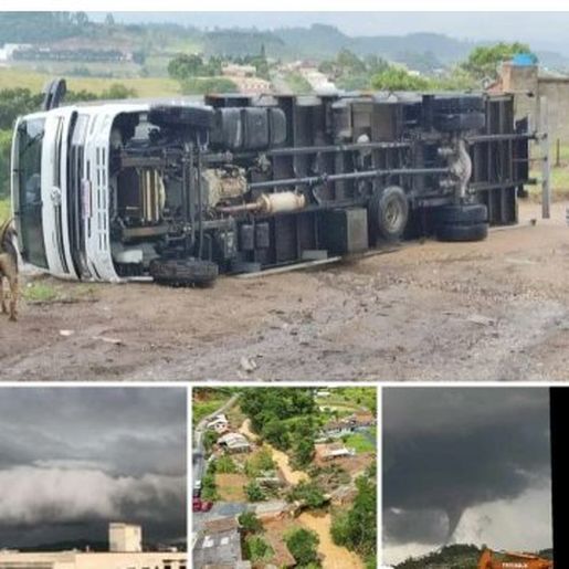VÍDEO: Tornado atinge cidade do Sul catarinense com ventos de 70 km/h