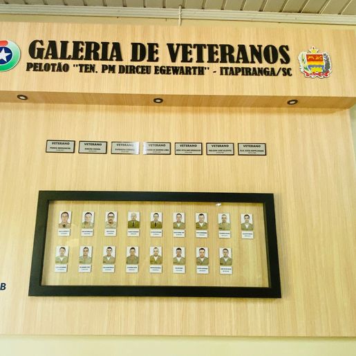 Polícia Militar de Itapiranga inaugura galeria de veteranos