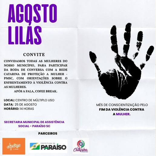 Paraíso promove roda de conversa sobre combate à violência contra mulheres