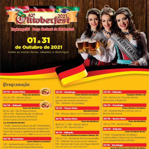 Programação da 42ª Oktoberfest de Itapiranga terá diversas atrações