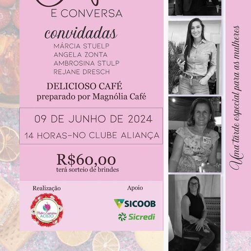Núcleo da Mulher Empresária de SJO organiza 3ª edição do "Café e Conversa"