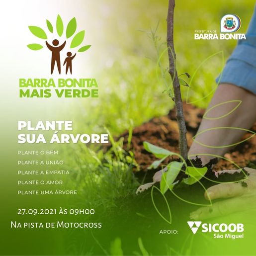 Barra Bonita realiza o plantio de 400 árvores em área próxima do centro