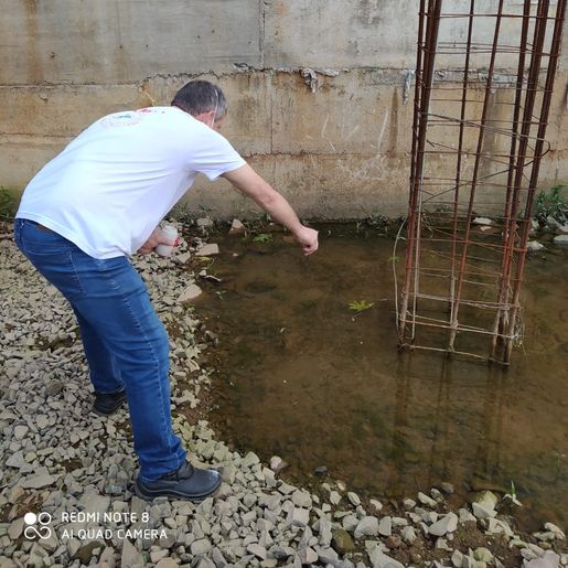 Em fiscalização dos agentes da dengue mais um foco é encontrado em SJCedro