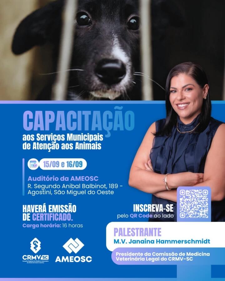 São Miguel do Oeste recebe capacitação sobre serviços municipais de atenção aos animais