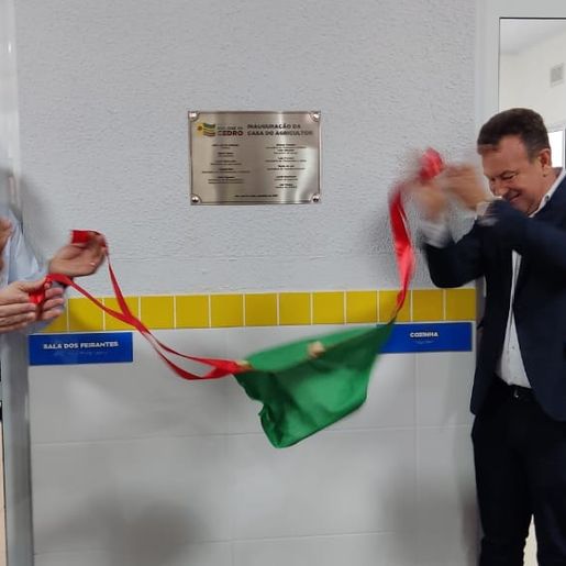 Inauguração da Casa do Agricultor foi realizada hoje no Município de São José do Cedro/SC