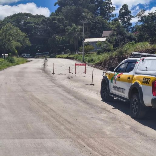 Interdição na SC-305 é transferida para sexta-feira, 16