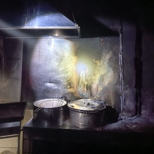 Incêndio atinge cozinha de restaurante no centro de Guaraciaba