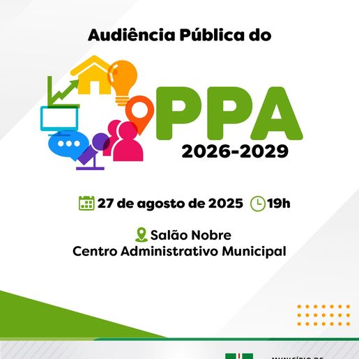 São Miguel discute PPA 2026–2029 em audiência pública nesta quarta
