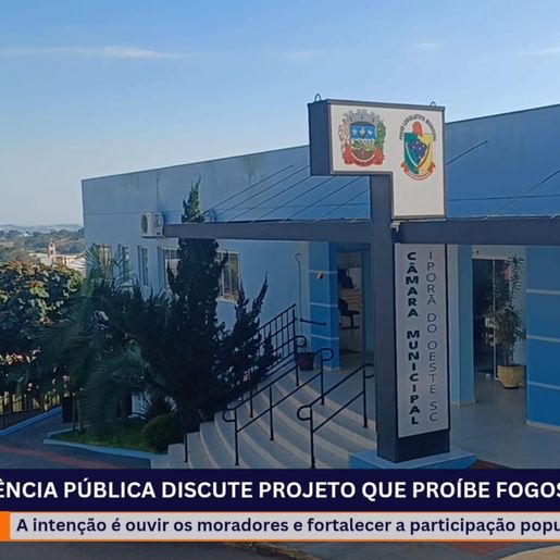 Audiência Pública discute projeto que proíbe fogos de artifício com estampido em Iporã do Oeste