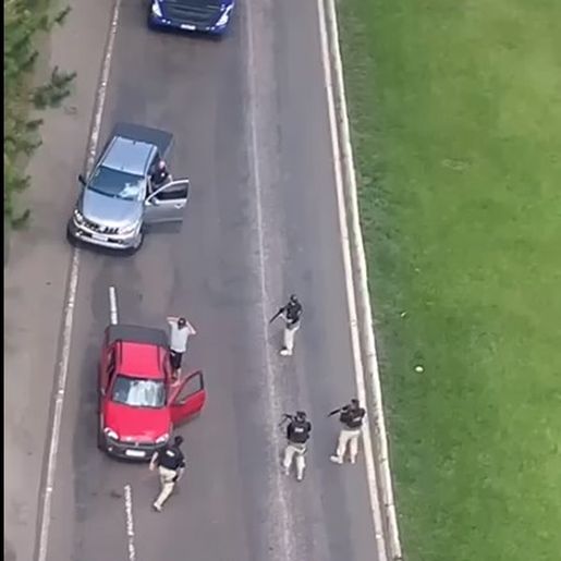 Com apoio do SAER, forças de segurança prendem homem e localizam criança desaparecida