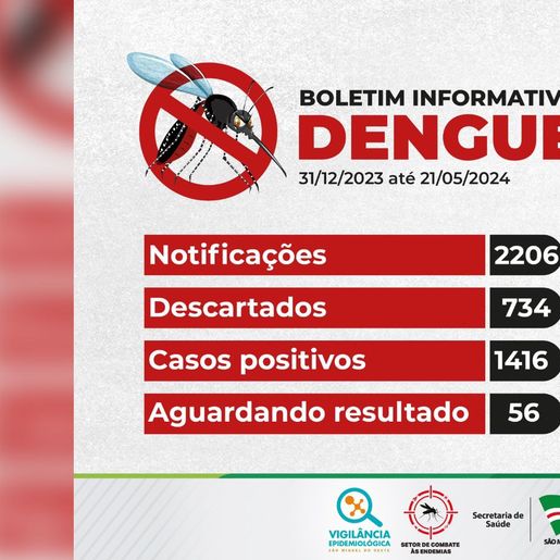São Miguel do Oeste registra 1.416 casos de dengue em 2024