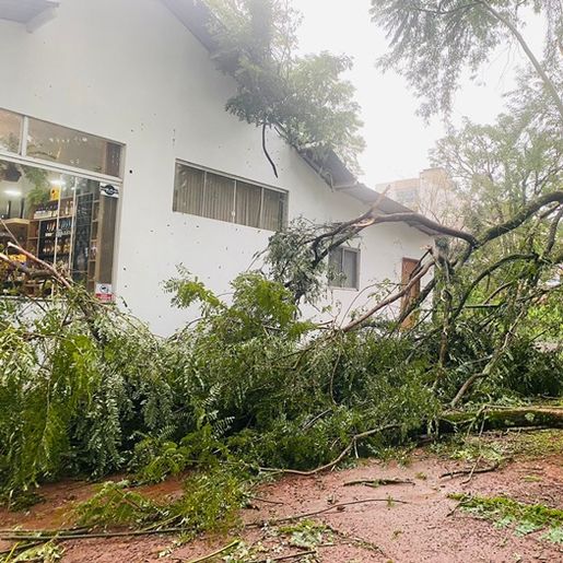 FOTOS: Temporal causa diversos prejuízos e transtornos em Itapiranga