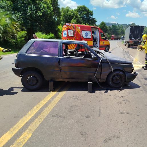 Motorista ferido em colisão na BR-282 morre no hospital