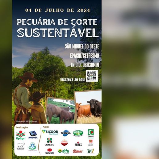 Seminário em São Miguel do Oeste discute expansão da pecuária de corte