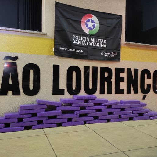 Mais de 30 quilos de maconha são apreendidos em São Lourenço do Oeste