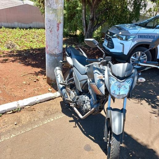 Motocicleta furtada em Descanso é encontrada pela PM horas após o crime