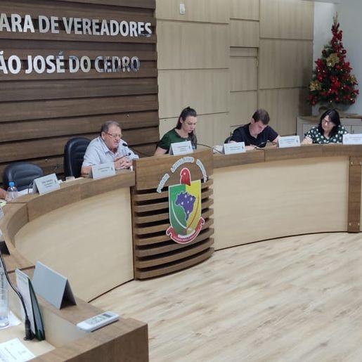Câmara de Vereadores de SJCedro divulga início do recesso de fim de ano