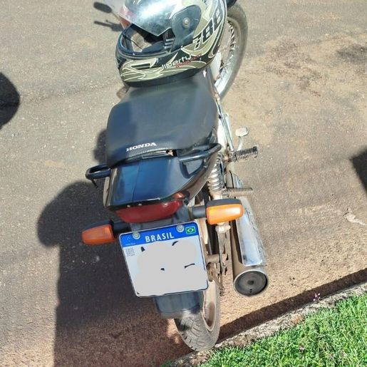 Motocicleta furtada é recuperada pela PM em Guaraciaba