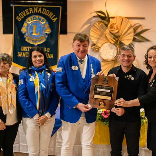 Lions Clube Iporã do oeste é agraciado com título Melvin Jones