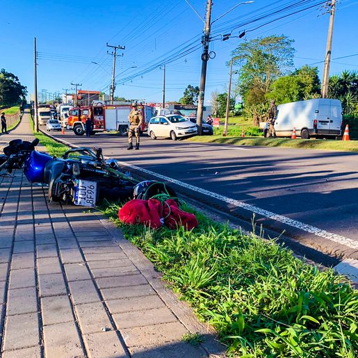 Acidente deixa jovem gravemente ferido na Willy Barth; vídeo
