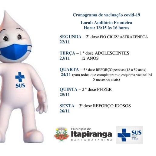 Itapiranga ultrapassa 27 mil doses aplicadas contra Covid