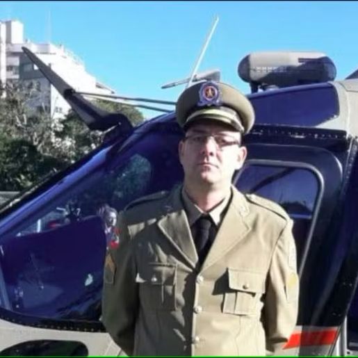 Sargento da PM morre após ser atingido por tronco de árvore em SC