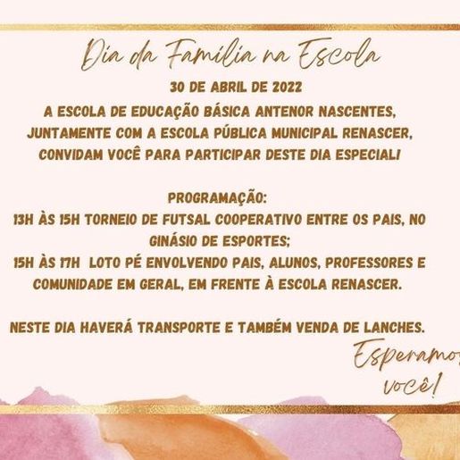 Colégios de Princesa realizam atividades especiais neste sábado