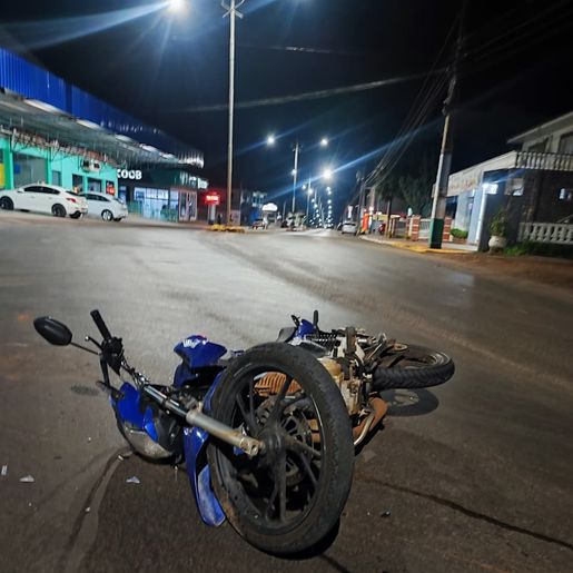 Motorista foge do local após acidente no centro de Iporã do Oeste