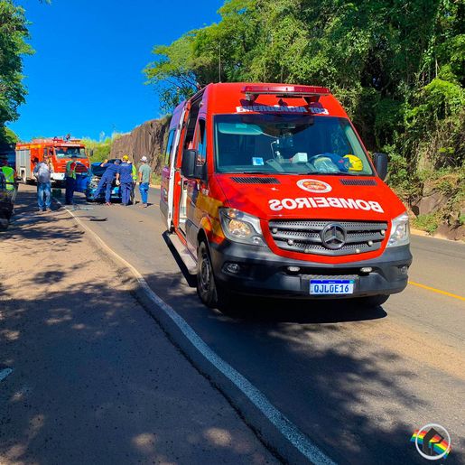 VÍDEO: Colisão traseira é registrada na BR-282 em SMOeste