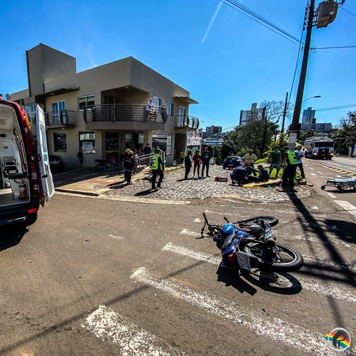 VÍDEO: Condutor invade preferencial e causa acidente em São Miguel do Oeste