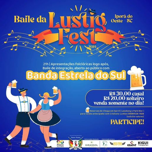 3º Lustig Fest acontece neste sábado em Iporã do Oeste