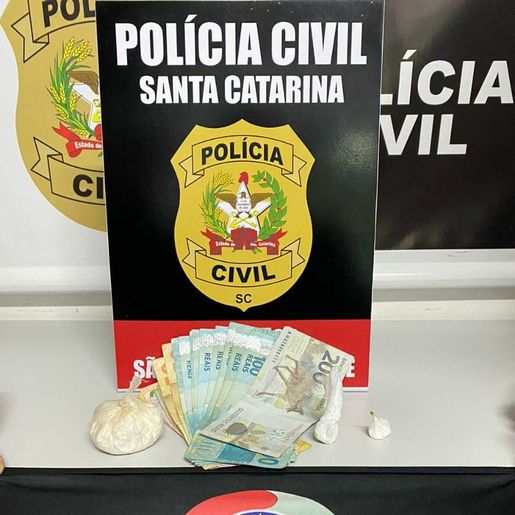 Homem é preso com droga em São Lourenço do Oeste