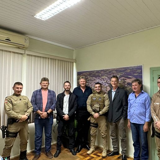 Reunião discute construção de nova sede para a Polícia Militar de Tunápolis e Santa Helena