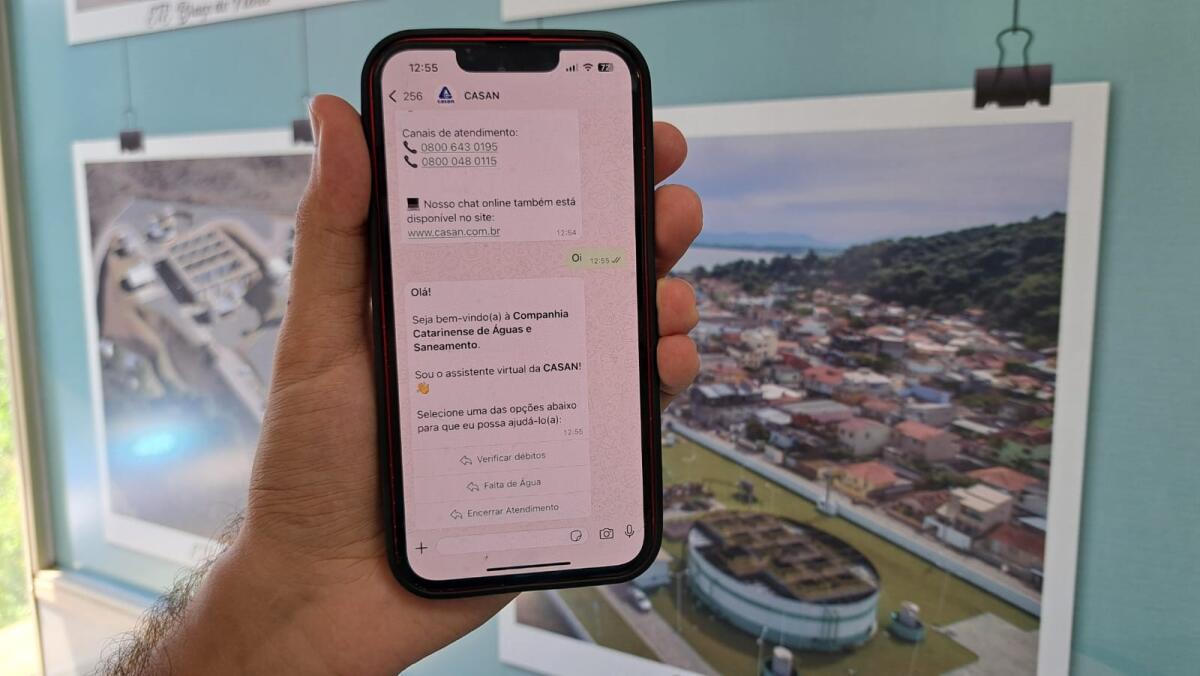 CASAN retoma atendimento via WhatsApp em novo número
