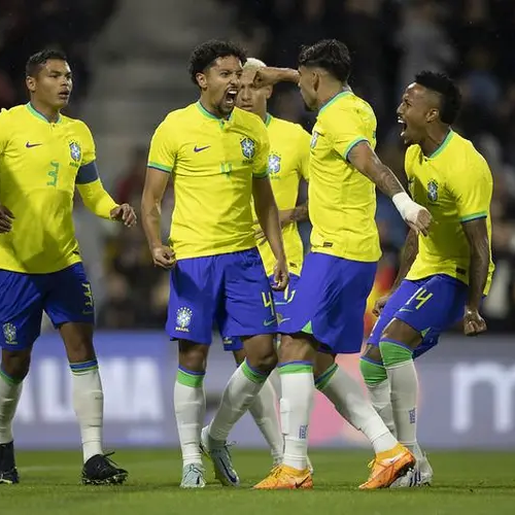 Em amistoso na França, Brasil vence Gana por 3 a 0