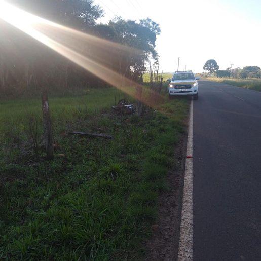 Motociclista fica ferido em acidente na SC-480