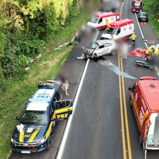 Morre quarta vítima do acidente envolvendo quatro carros na BR-282