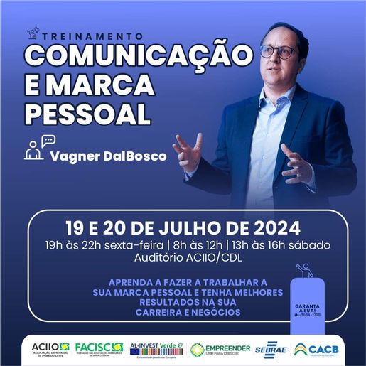 ACCIO/CDL terá capacitação sobre “Comunicação e Marca Pessoal” no mês de julho