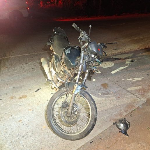 Motociclista fica gravemente ferido em colisão frontal na SC 160, em Modelo